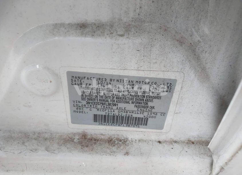 Photo 9 of 2015 Nissan Versa NOTE SV (VIN 3N1CE2CP8FL387091)