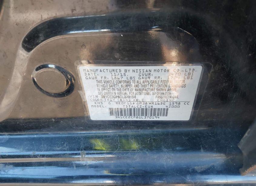 Photo 9 of 2016 Nissan Versa NOTE S PLUS (VIN 3N1CE2CP8GL370194)