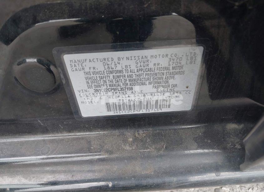 Photo 9 of 2015 Nissan Versa NOTE S PLUS (VIN 3N1CE2CP9FL357159)