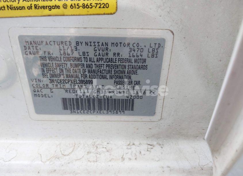 Photo 9 of 2014 Nissan Versa NOTE (VIN 3N1CE2CPXEL395899)