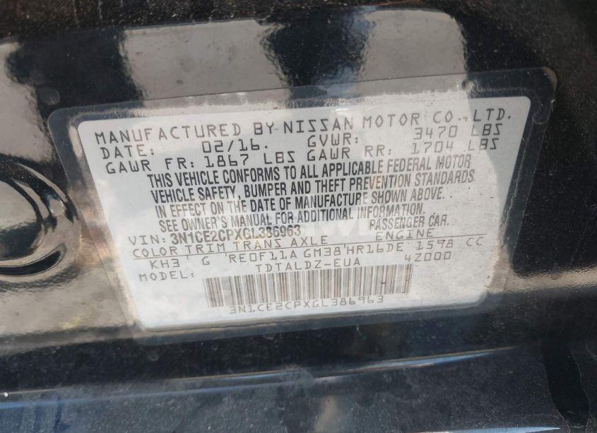 Photo 9 of 2016 Nissan Versa NOTE SV (VIN 3N1CE2CPXGL386963)