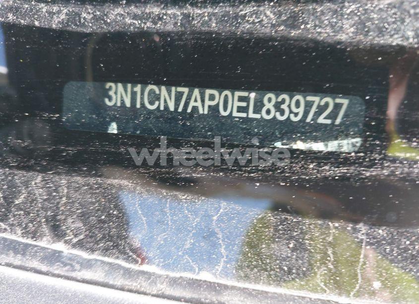 Photo 9 of 2014 Nissan Versa 1.6 SV (VIN 3N1CN7AP0EL839727)