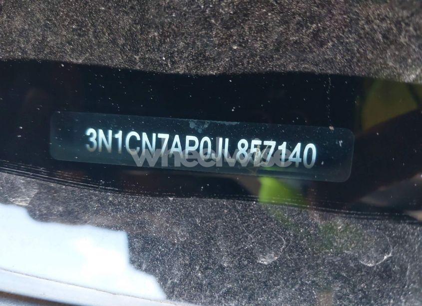 Photo 9 of 2018 Nissan Versa 1.6 SV (VIN 3N1CN7AP0JL857140)