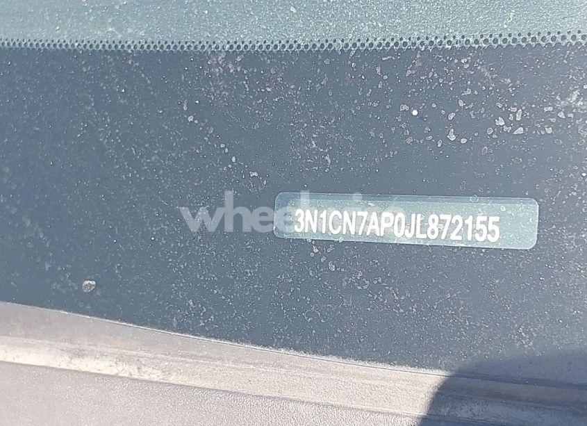 Photo 9 of 2018 Nissan Versa 1.6 SV (VIN 3N1CN7AP0JL872155)