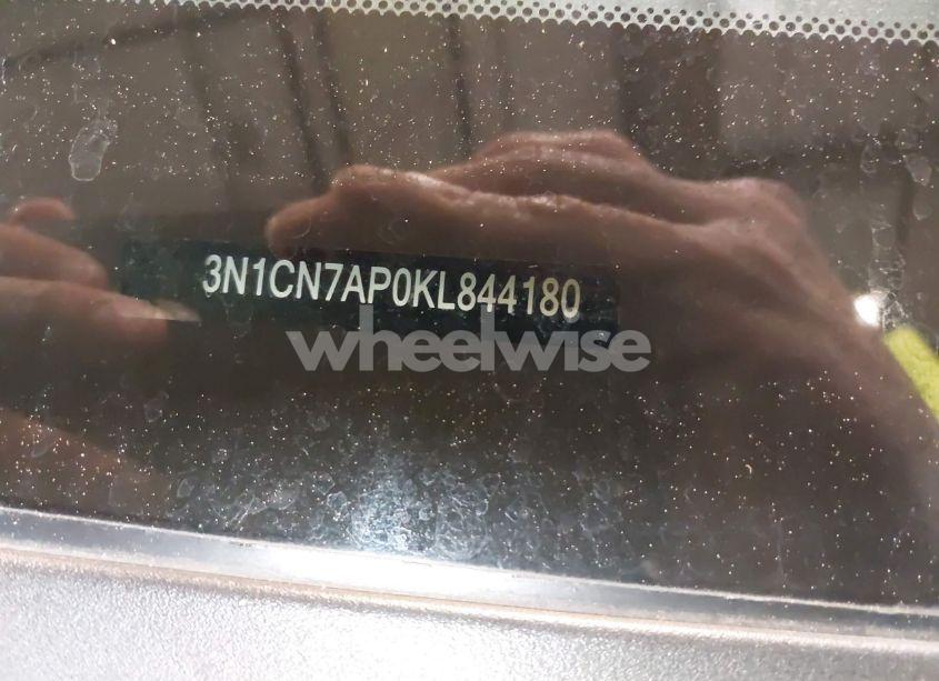 Photo 18 of 2019 Nissan Versa 1.6 S+ (VIN 3N1CN7AP0KL844180)