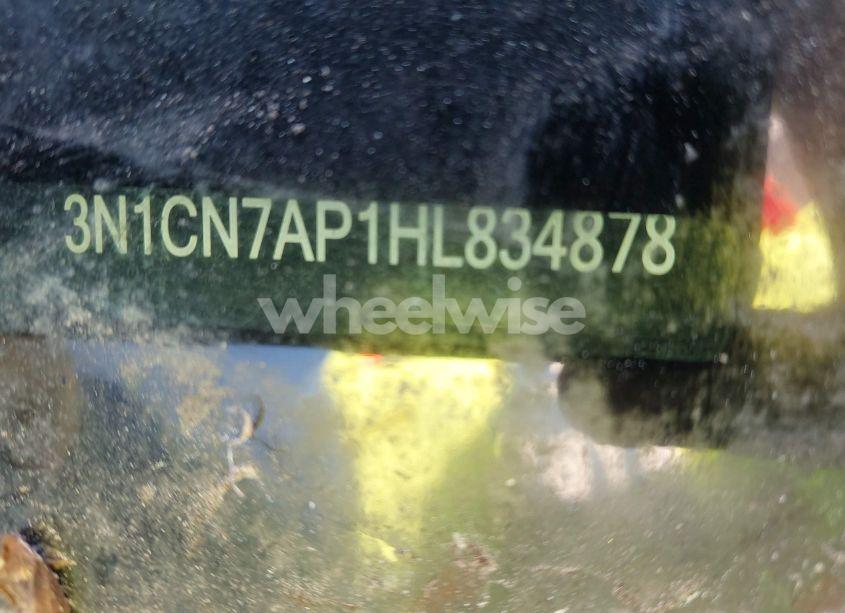 Photo 9 of 2017 Nissan Versa 1.6 SV (VIN 3N1CN7AP1HL834878)