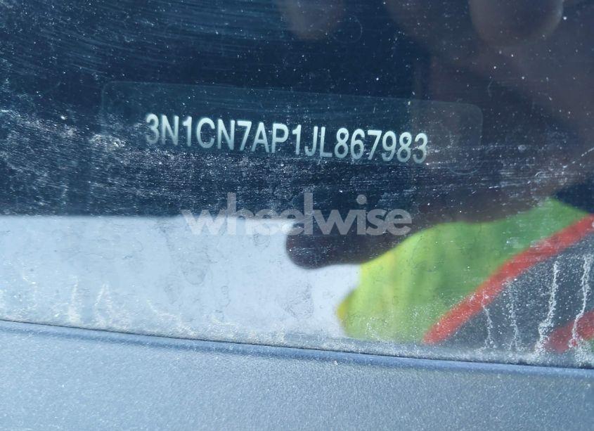 Photo 9 of 2018 Nissan Versa 1.6 SV (VIN 3N1CN7AP1JL867983)