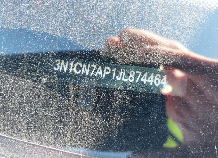 Photo 9 of 2018 Nissan Versa 1.6 SV (VIN 3N1CN7AP1JL874464)