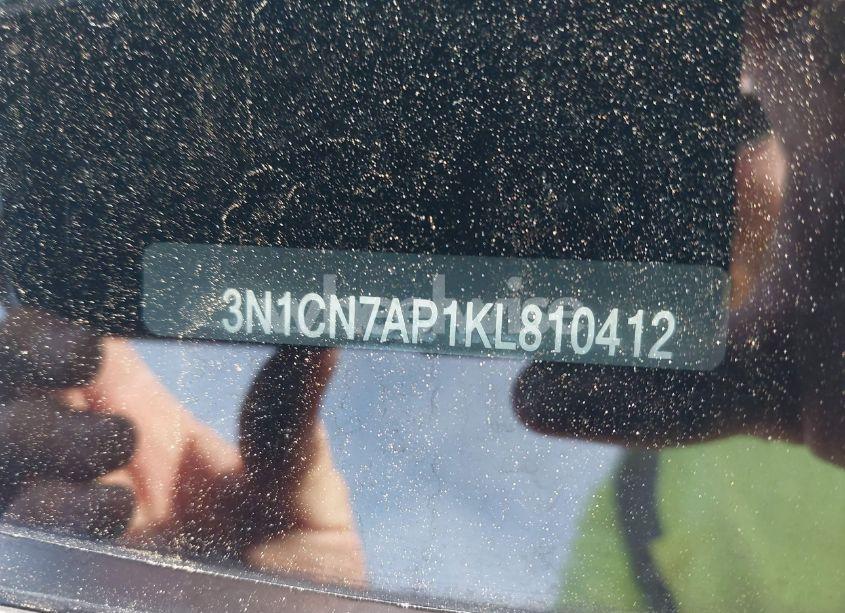 Photo 9 of 2019 Nissan Versa 1.6 S+ (VIN 3N1CN7AP1KL810412)