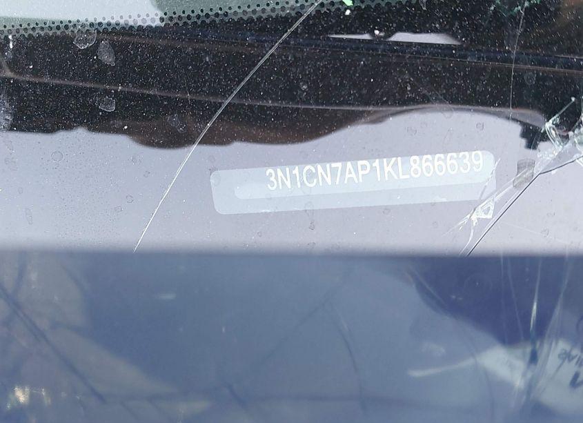 Photo 9 of 2019 Nissan Versa 1.6 SV (VIN 3N1CN7AP1KL866639)