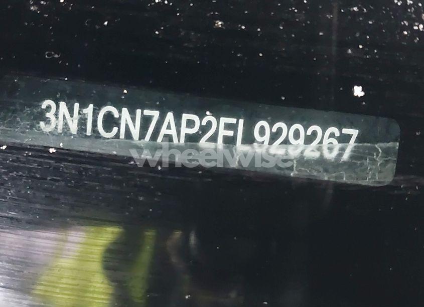 Photo 9 of 2015 Nissan Versa 1.6 SV (VIN 3N1CN7AP2FL929267)