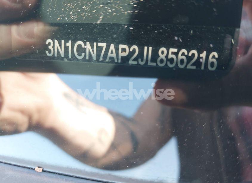 Photo 9 of 2018 Nissan Versa 1.6 S+ (VIN 3N1CN7AP2JL856216)