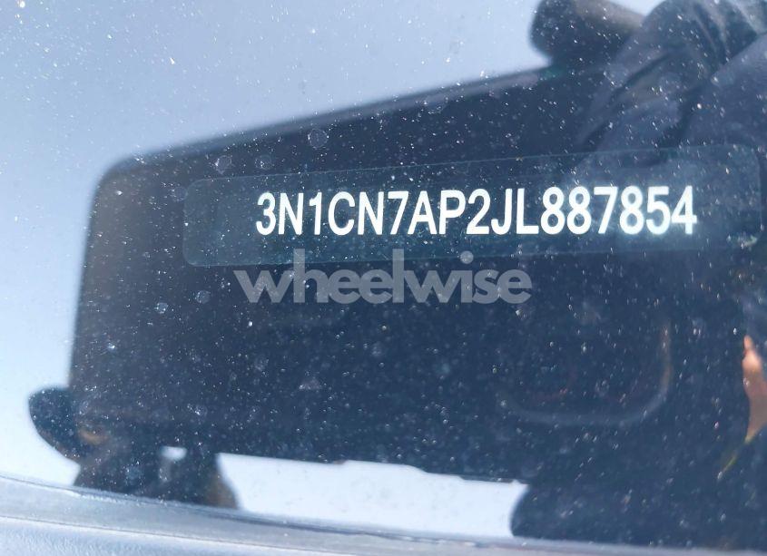 Photo 9 of 2018 Nissan Versa 1.6 S+ (VIN 3N1CN7AP2JL887854)