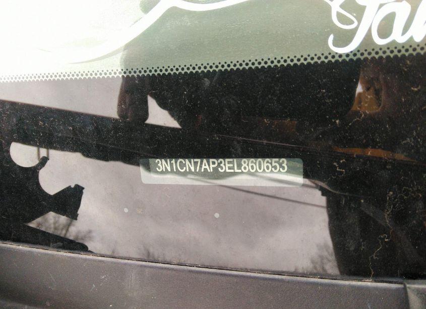 Photo 9 of 2014 Nissan Versa 1.6 SV (VIN 3N1CN7AP3EL860653)