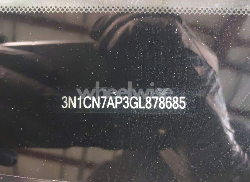 Photo 17 of 2016 Nissan Versa 1.6 S/1.6 S+/1.6 SL/1.6 SV (VIN 3N1CN7AP3GL878685)