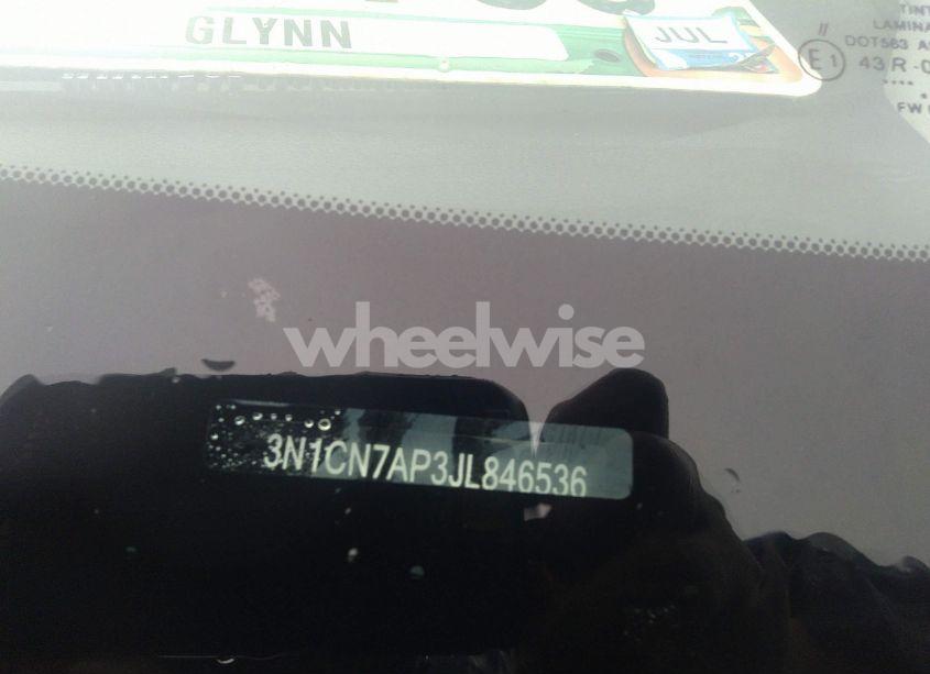 Photo 9 of 2018 Nissan Versa 1.6 SV (VIN 3N1CN7AP3JL846536)