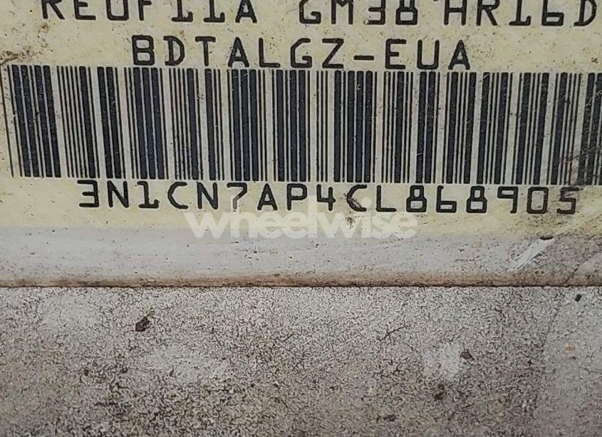 Photo 9 of 2012 Nissan Versa 1.6 SL (VIN 3N1CN7AP4CL868905)