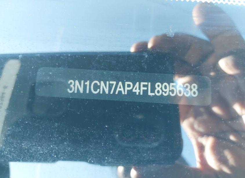 Photo 9 of 2015 Nissan Versa 1.6 SV (VIN 3N1CN7AP4FL895638)