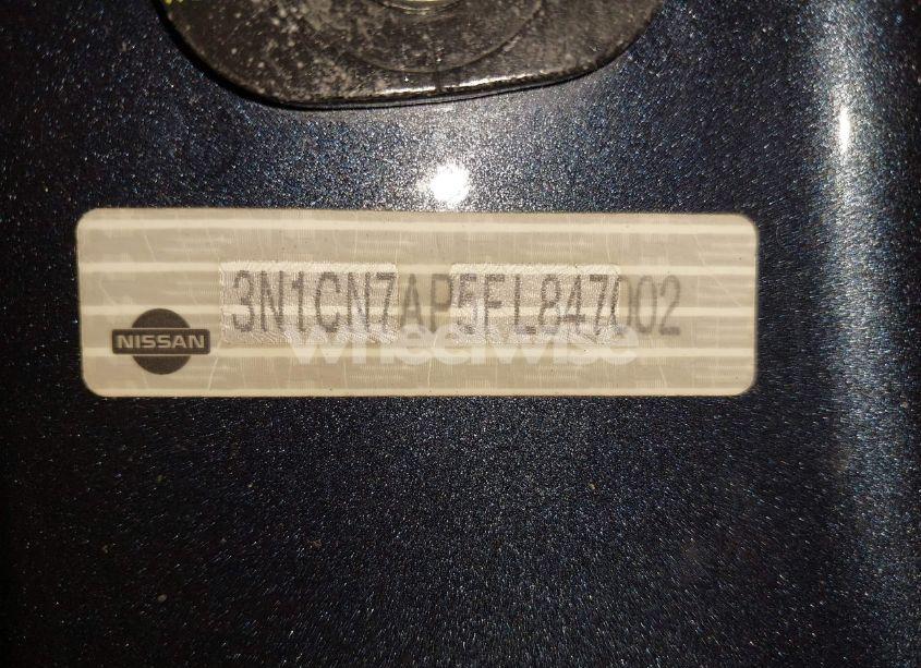 Photo 18 of 2015 Nissan Versa 1.6 S+ (VIN 3N1CN7AP5FL847002)