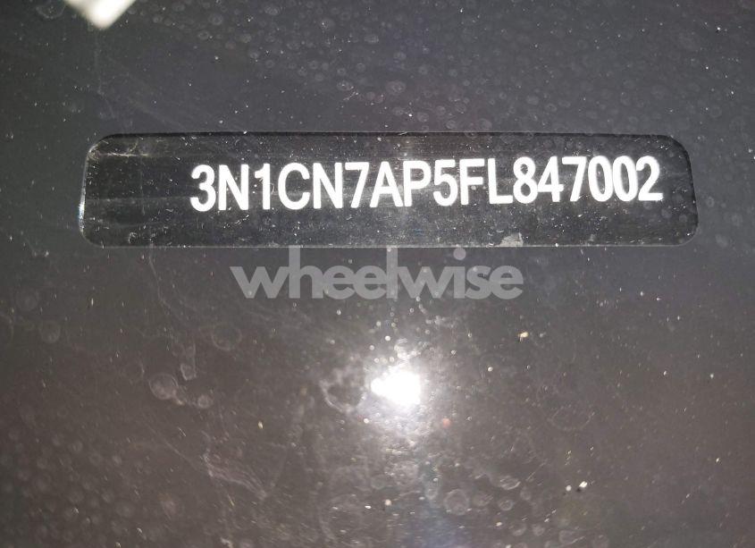 Photo 19 of 2015 Nissan Versa 1.6 S+ (VIN 3N1CN7AP5FL847002)