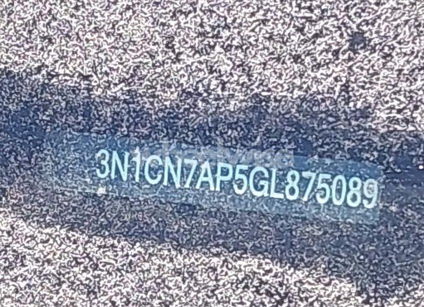 Photo 9 of 2016 Nissan Versa 1.6 S+ (VIN 3N1CN7AP5GL875089)