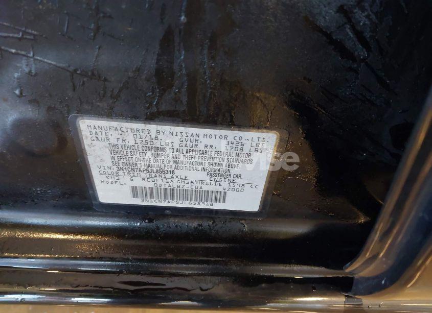 Photo 9 of 2018 Nissan Versa 1.6 SV (VIN 3N1CN7AP5JL855318)