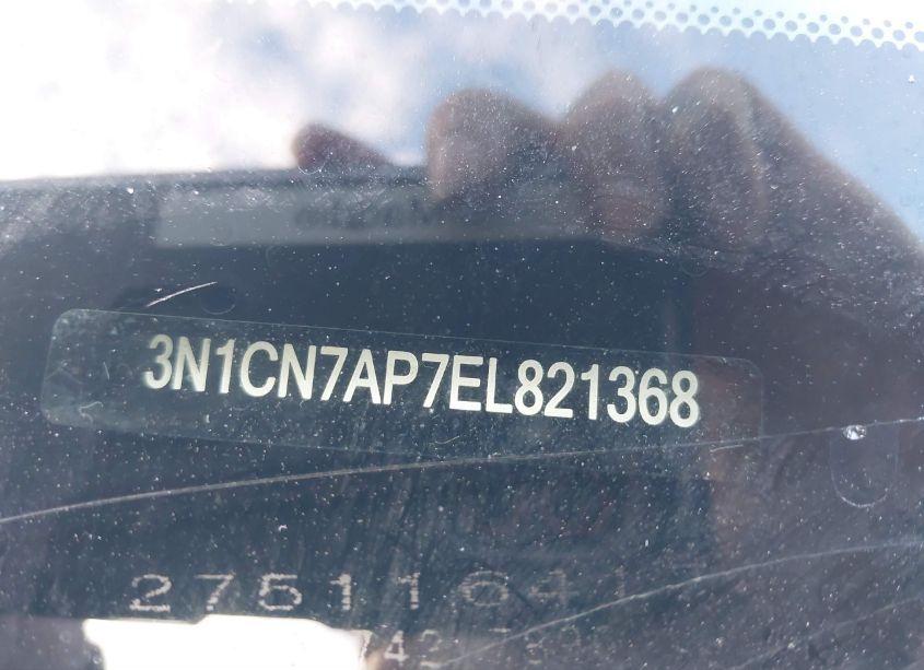 Photo 9 of 2014 Nissan Versa 1.6 SV (VIN 3N1CN7AP7EL821368)