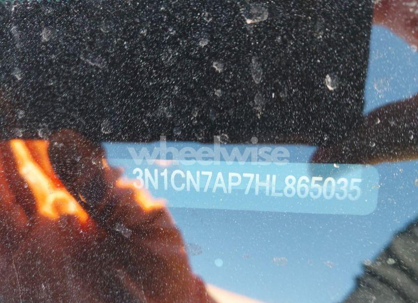 Photo 9 of 2017 Nissan Versa 1.6 S+ (VIN 3N1CN7AP7HL865035)