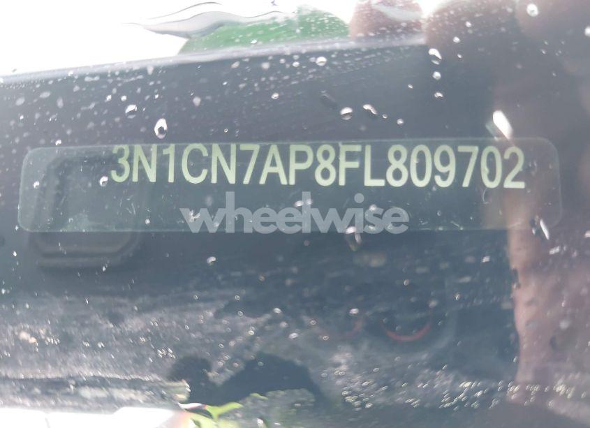 Photo 9 of 2015 Nissan Versa 1.6 S/1.6 S+/1.6 SL/1.6 SV (VIN 3N1CN7AP8FL809702)