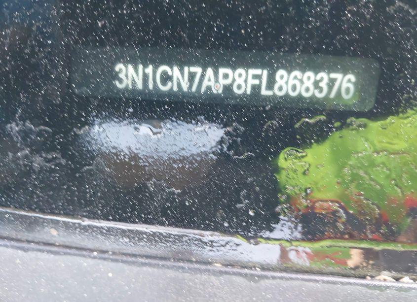 Photo 9 of 2015 Nissan Versa 1.6 S+ (VIN 3N1CN7AP8FL868376)