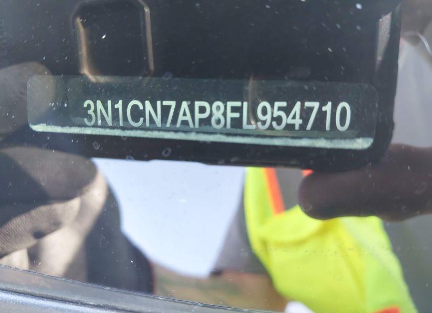 Photo 9 of 2015 Nissan Versa 1.6 SV (VIN 3N1CN7AP8FL954710)