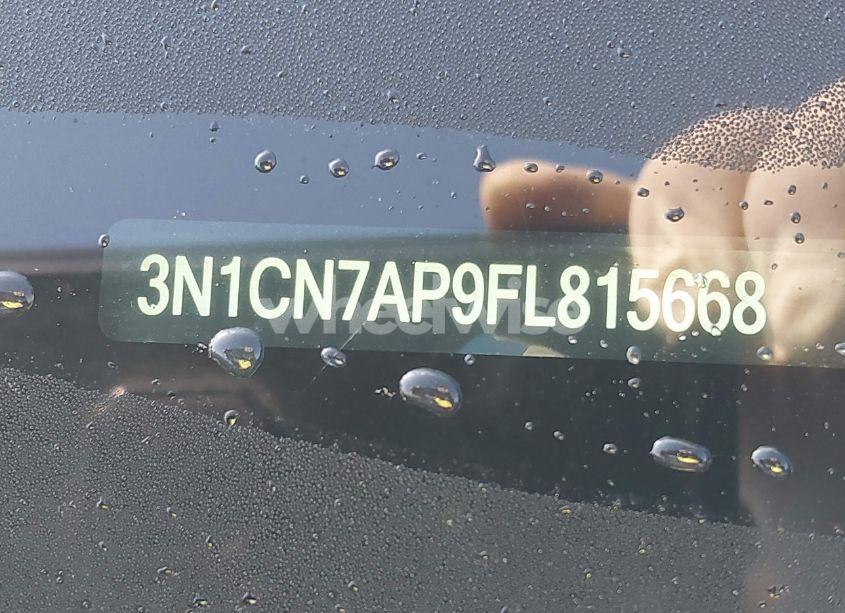 Photo 9 of 2015 Nissan Versa 1.6 S+ (VIN 3N1CN7AP9FL815668)