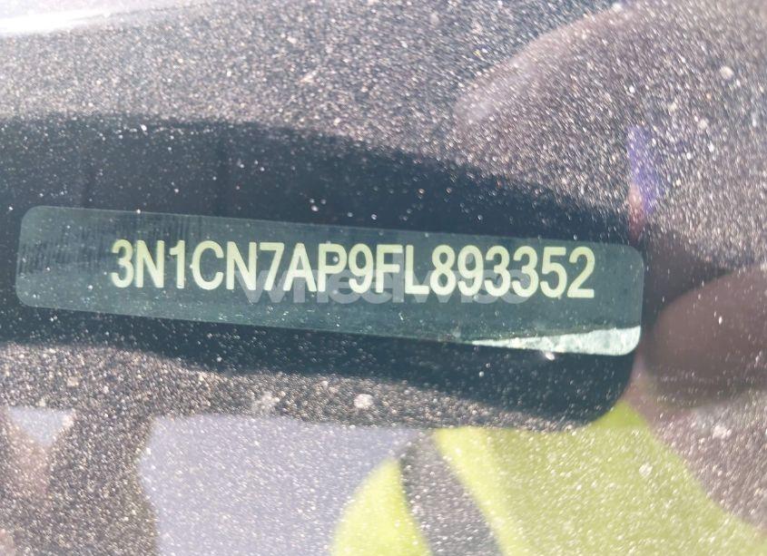 Photo 13 of 2015 Nissan Versa 1.6 SV (VIN 3N1CN7AP9FL893352)