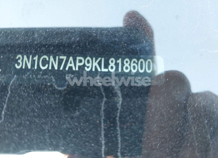 Photo 9 of 2019 Nissan Versa 1.6 SV (VIN 3N1CN7AP9KL818600)