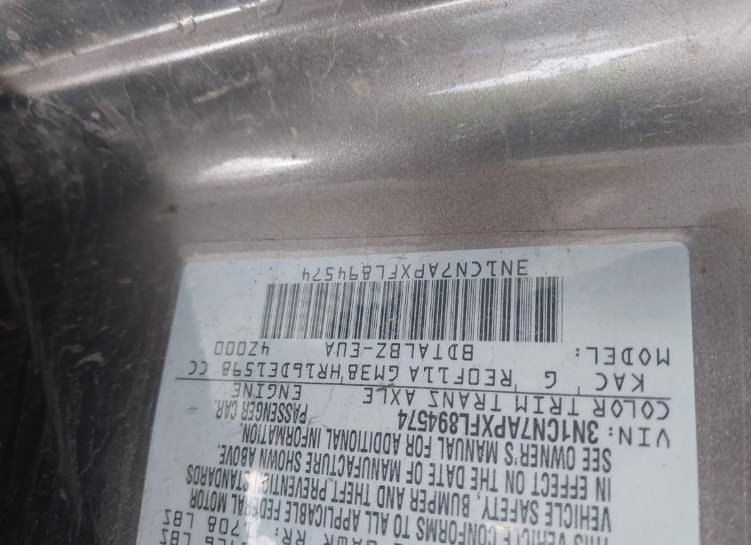 Photo 9 of 2015 Nissan Versa 1.6 SV (VIN 3N1CN7APXFL894574)