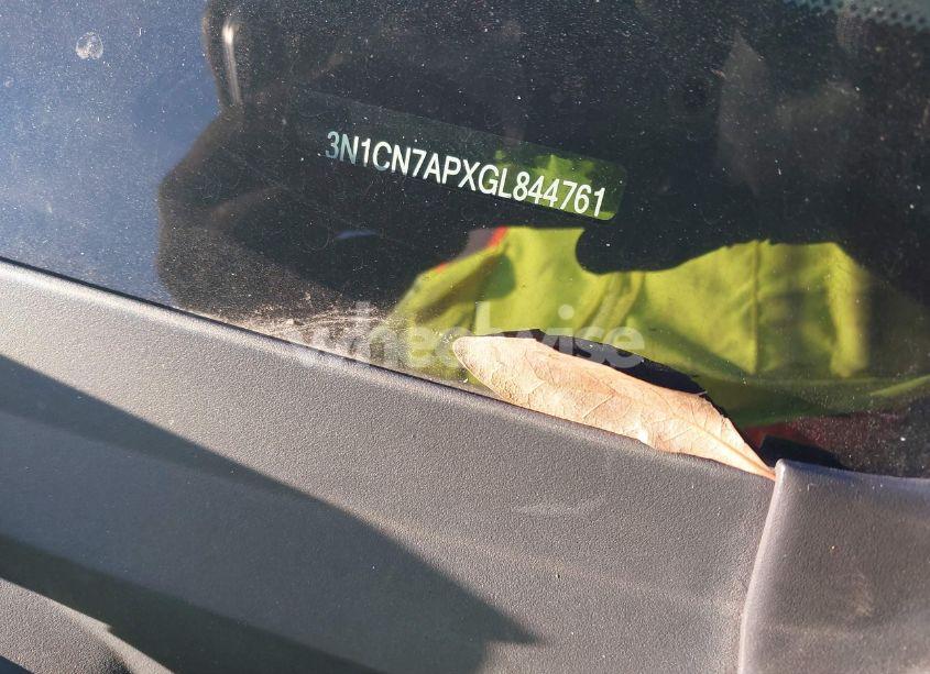 Photo 9 of 2016 Nissan Versa 1.6 S+ (VIN 3N1CN7APXGL844761)