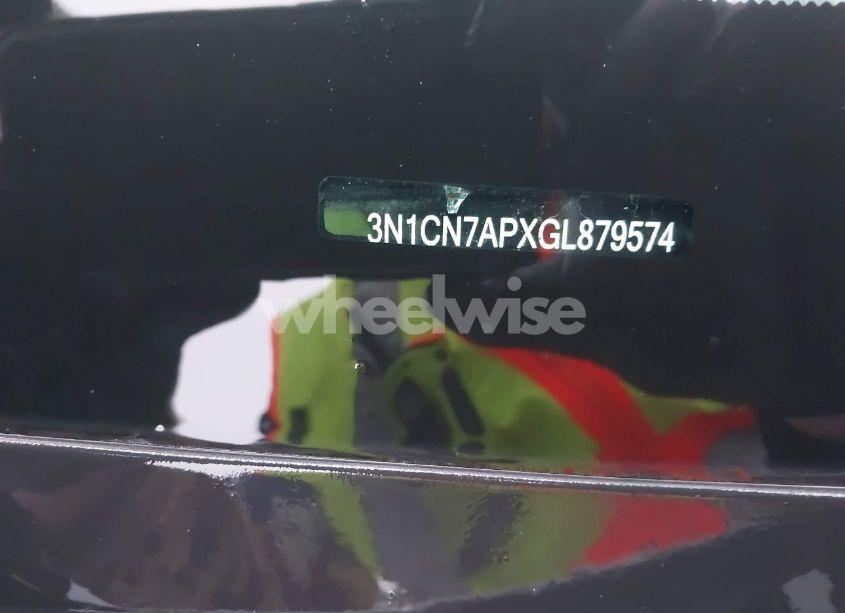 Photo 9 of 2016 Nissan Versa 1.6 S/1.6 S+/1.6 SL/1.6 SV (VIN 3N1CN7APXGL879574)