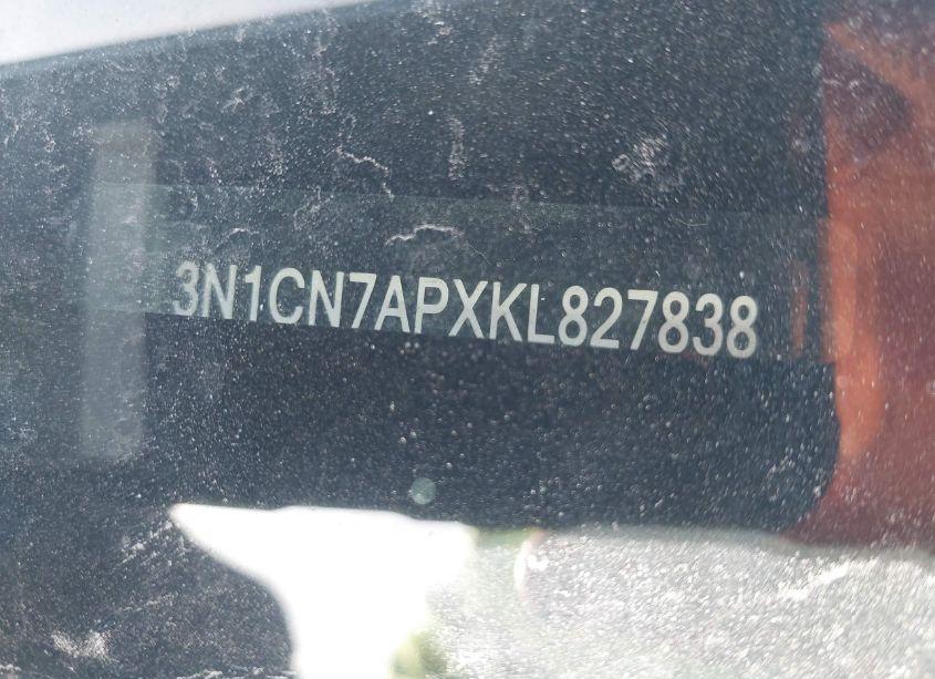 Photo 9 of 2019 Nissan Versa 1.6 SV (VIN 3N1CN7APXKL827838)