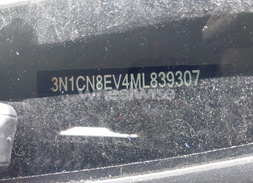 Photo 9 of 2021 Nissan Versa SV XTRONIC CVT (VIN 3N1CN8EV4ML839307)