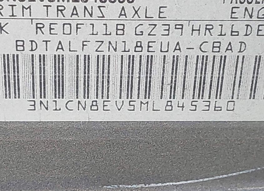 Photo 9 of 2021 Nissan Versa SV XTRONIC CVT (VIN 3N1CN8EV5ML845360)