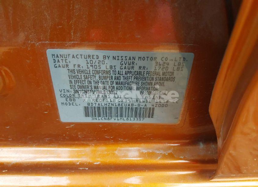 Photo 9 of 2021 Nissan Versa SR XTRONIC CVT (VIN 3N1CN8FV1ML813357)