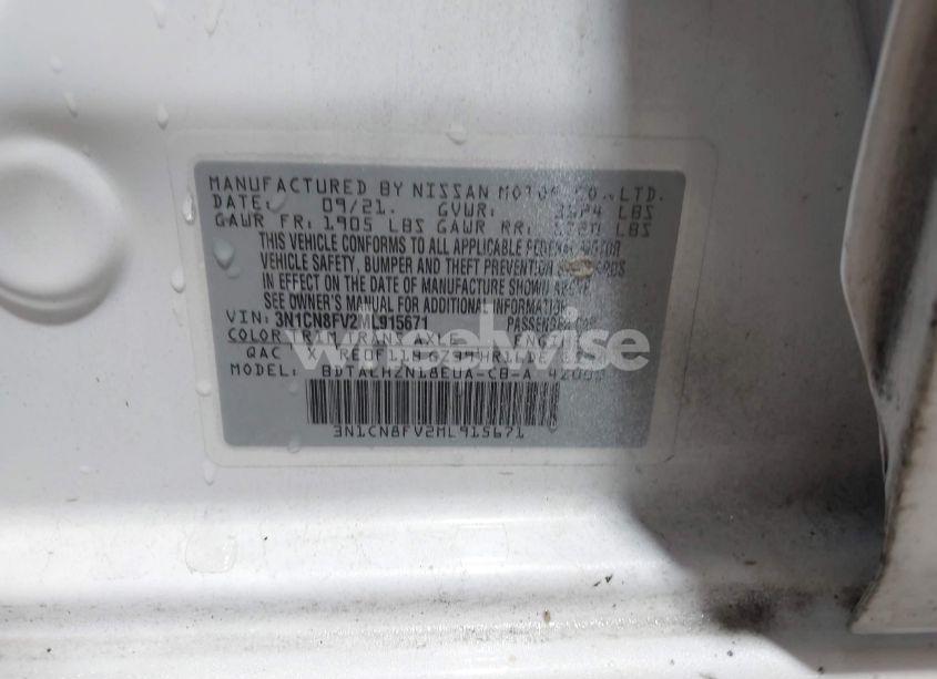 Photo 9 of 2021 Nissan Versa SR XTRONIC CVT (VIN 3N1CN8FV2ML915671)