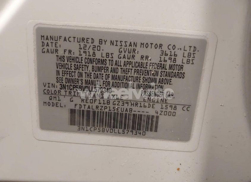 Photo 9 of 2020 Nissan Kicks S XTRONIC CVT (VIN 3N1CP5BV0LL579340)