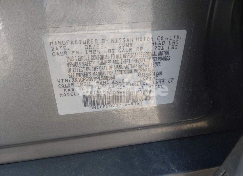 Photo 9 of 2023 Nissan Kicks S XTRONIC CVT (VIN 3N1CP5BV0PL568960)