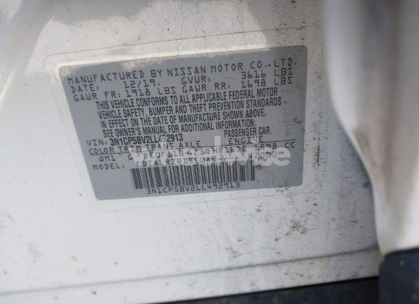 Photo 9 of 2020 Nissan Kicks S XTRONIC CVT (VIN 3N1CP5BV2LL492913)