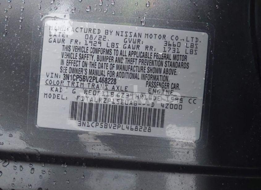 Photo 9 of 2023 Nissan Kicks S XTRONIC CVT (VIN 3N1CP5BV2PL468228)