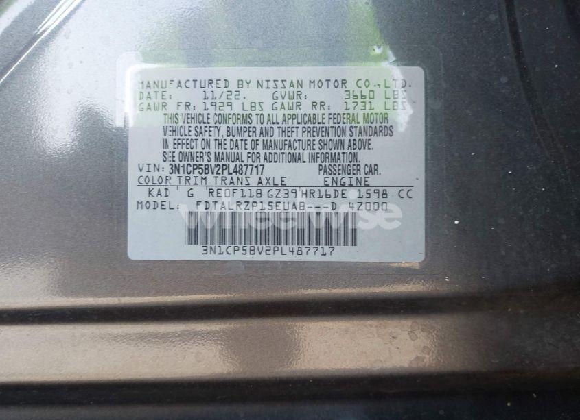 Photo 9 of 2023 Nissan Kicks S XTRONIC CVT (VIN 3N1CP5BV2PL487717)