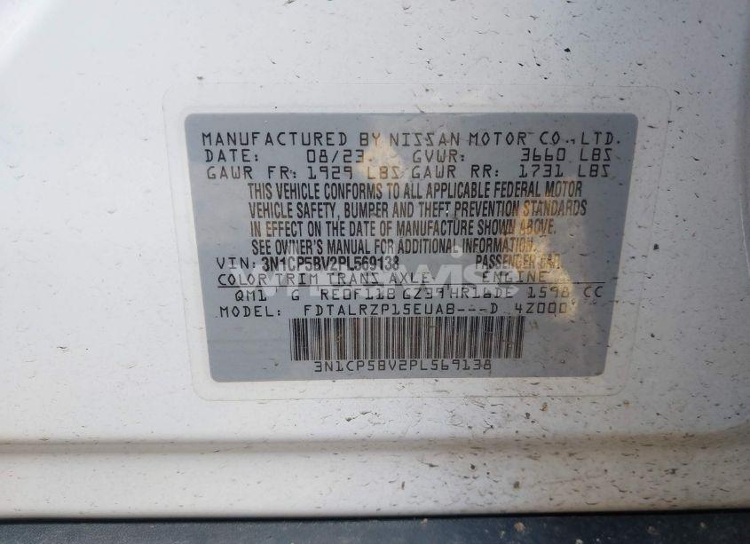 Photo 9 of 2023 Nissan Kicks S XTRONIC CVT (VIN 3N1CP5BV2PL569138)