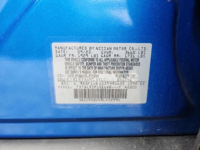 Photo 3 of 2024 NISSAN KICKS S (VIN 3N1CP5BV4RL472994)