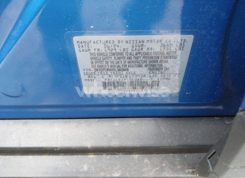 Photo 9 of 2024 Nissan Kicks S XTRONIC CVT (VIN 3N1CP5BV4RL565949)